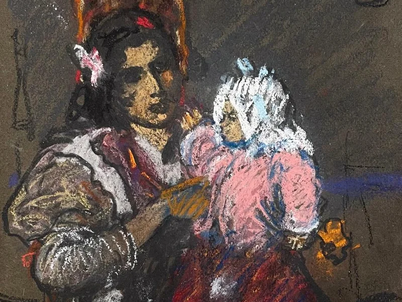 1876-Clifford Addams - Zingara e Bambino